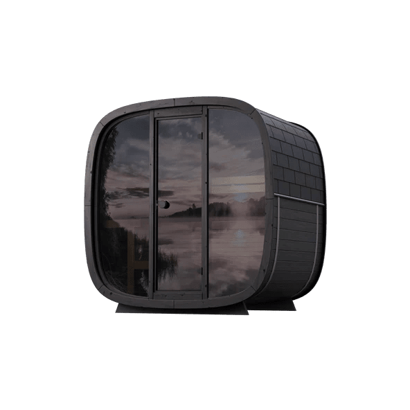 Leil Black Cube Outdoor Sauna Kit - Sauna Pro