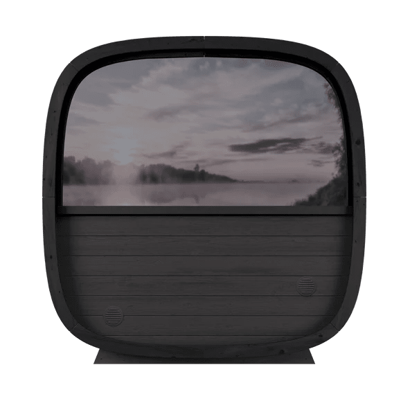 Leil Black Cube Outdoor Sauna Kit - Sauna Pro