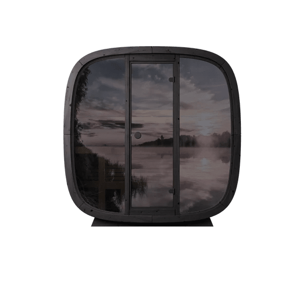 Leil Black Cube Outdoor Sauna Kit - Sauna Pro