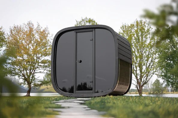 Leil Black Cube Outdoor Sauna Kit - Sauna Pro