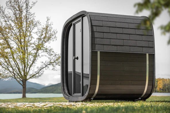 Leil Black Cube Outdoor Sauna Kit - Sauna Pro
