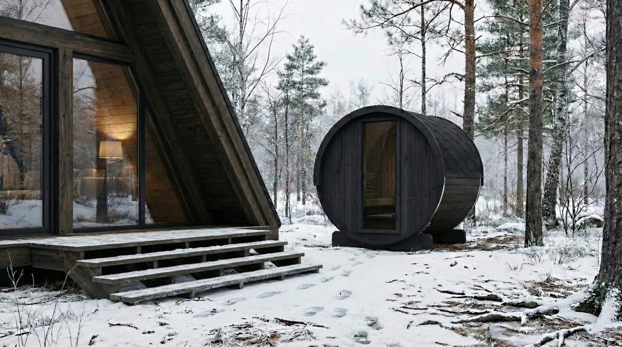 SaunaLife Model E6 in Black - Sauna Pro
