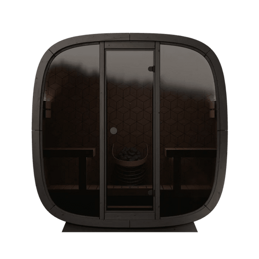 Leil Black Cube Premium Outdoor Sauna Kit - Sauna Pro
