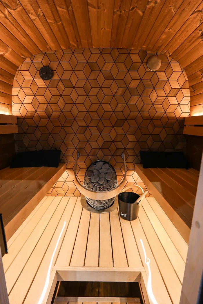 Leil Black Cube Premium Outdoor Sauna Kit - Sauna Pro
