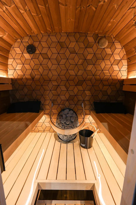 Leil Black Cube Premium Outdoor Sauna Kit - Sauna Pro